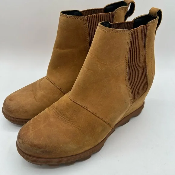 Sorel Joan of Arctic™ Wedge II Chelsea Wedge Platform Bootie Boot Camel brown - Picture 5 of 11